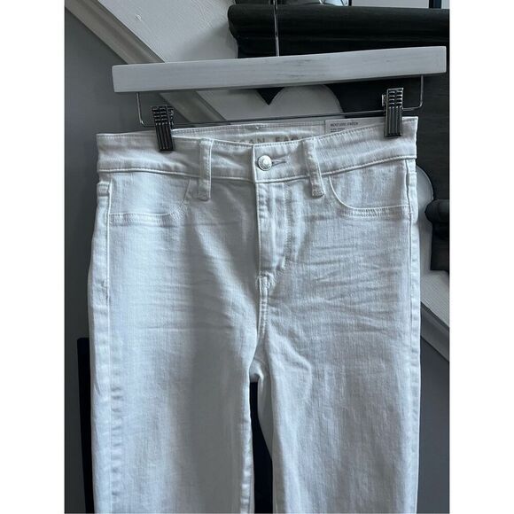 American Eagle White Next Level Stretch Hi-Rise Jegging Jeans sz 2 Long NWT - Picture 2 of 8